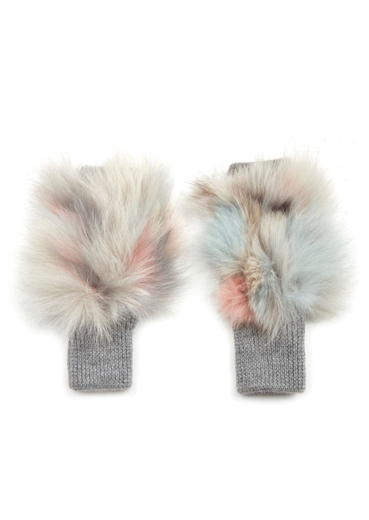 Classic Texty Time Fur Mittens