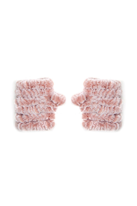 The Mandy Mittens - Blush/White
