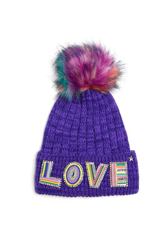 Love Hat Purple Multi