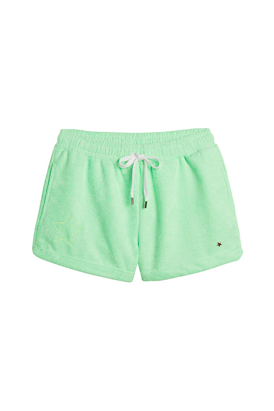 The Kauai French Terry Cabana Shorts with Star - Mint