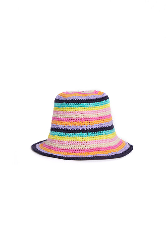 The Key West Striped Crochet Hat