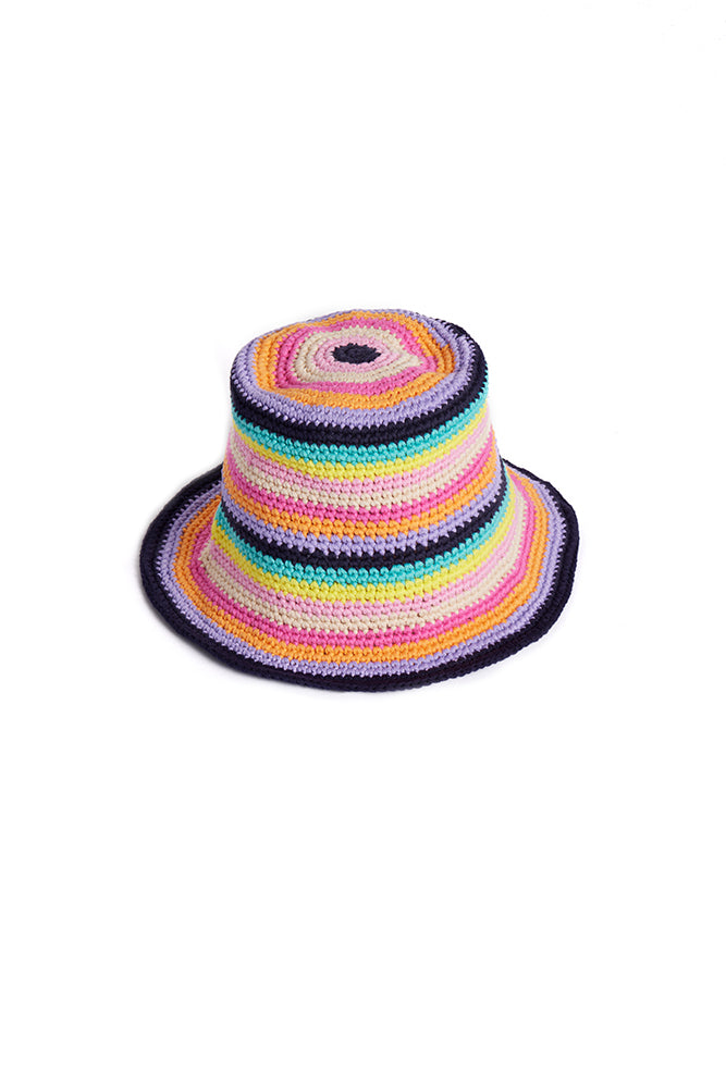 The Key West Striped Crochet Hat