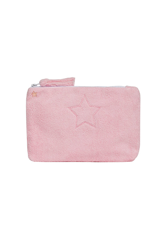 The Lanai French Terry Zipper Pouch with Star