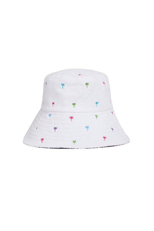 The Bali Embroidered Terry Bucket Hat