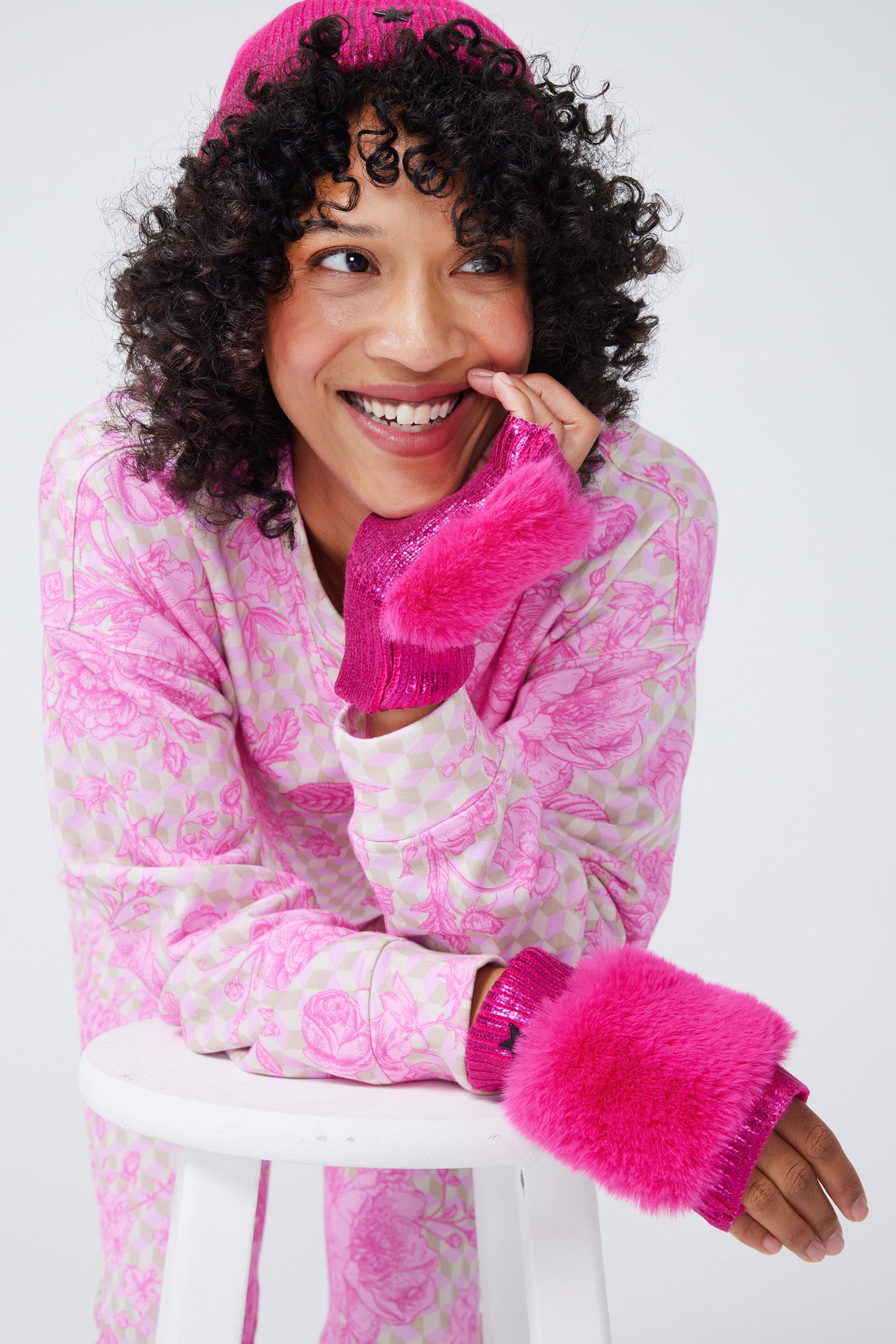 Terez x Jocelyn Knit Foil Mittens